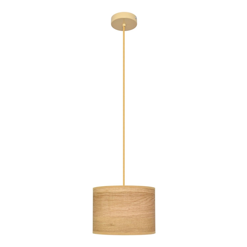 Lustr na lanku ALBA 1xE27/15W/230V pr. 20 cm hnědá