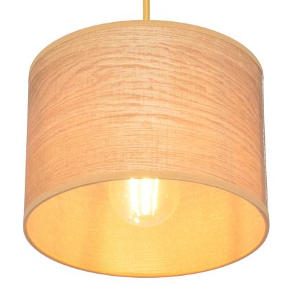 Lustr na lanku ALBA 1xE27/15W/230V pr. 20 cm hnědá