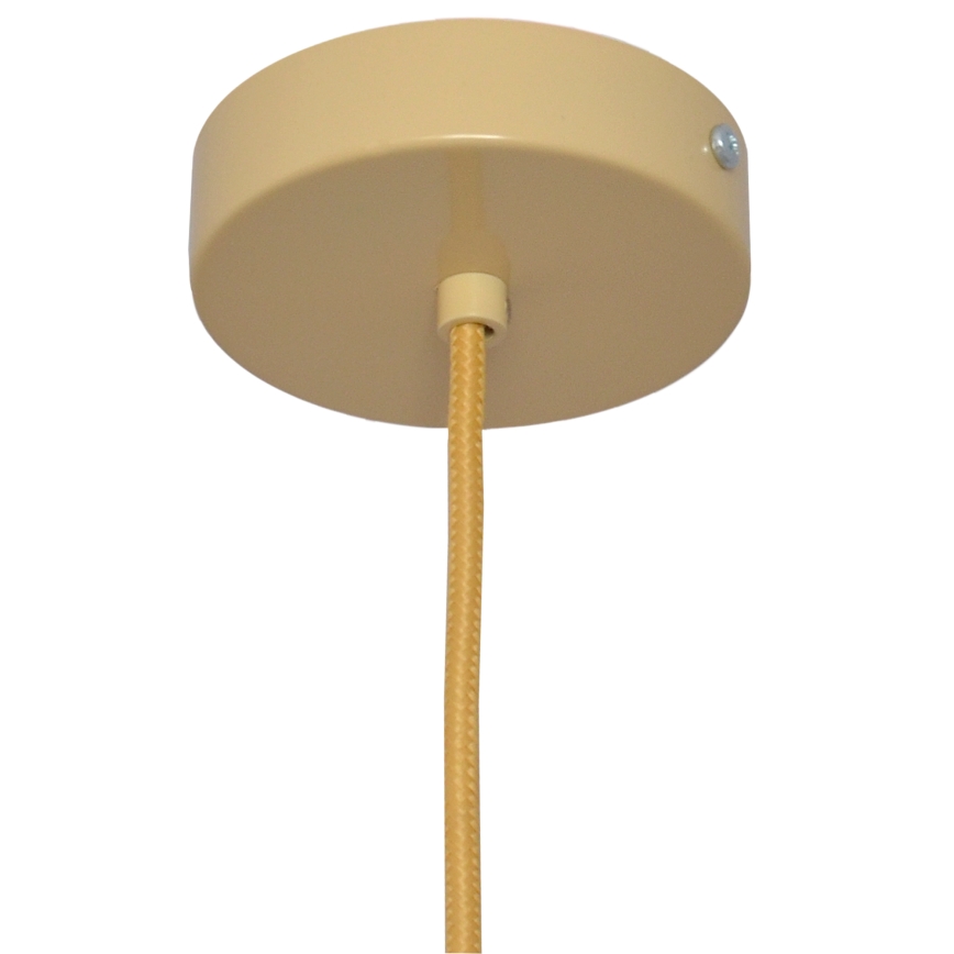 Lustr na lanku ALBA 1xE27/15W/230V pr. 20 cm hnědá