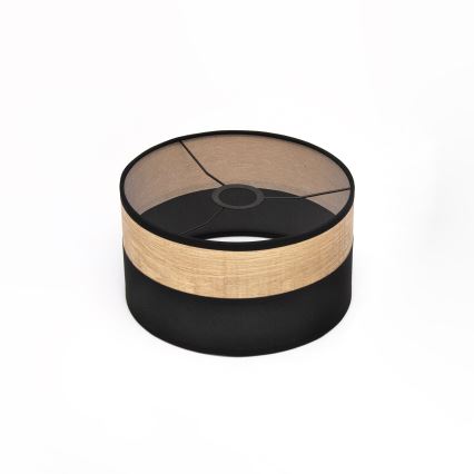 Lustr na lanku ALBA 1xE27/15W/230V pr. 25 cm černá/hnědá