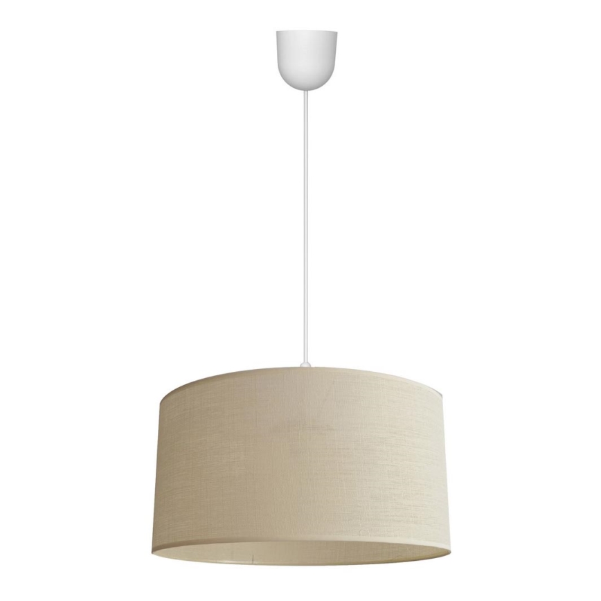 Lustr na lanku ALBA 1xE27/15W/230V pr. 40 cm béžová