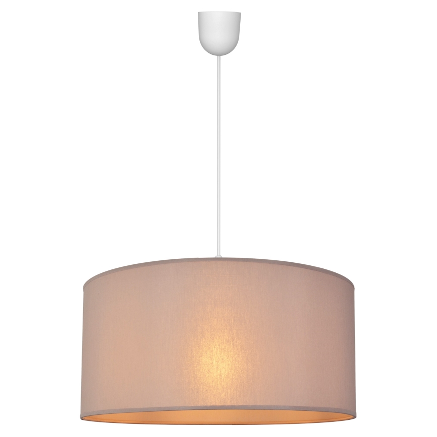Lustr na lanku ALBA 1xE27/15W/230V pr. 40 cm béžová