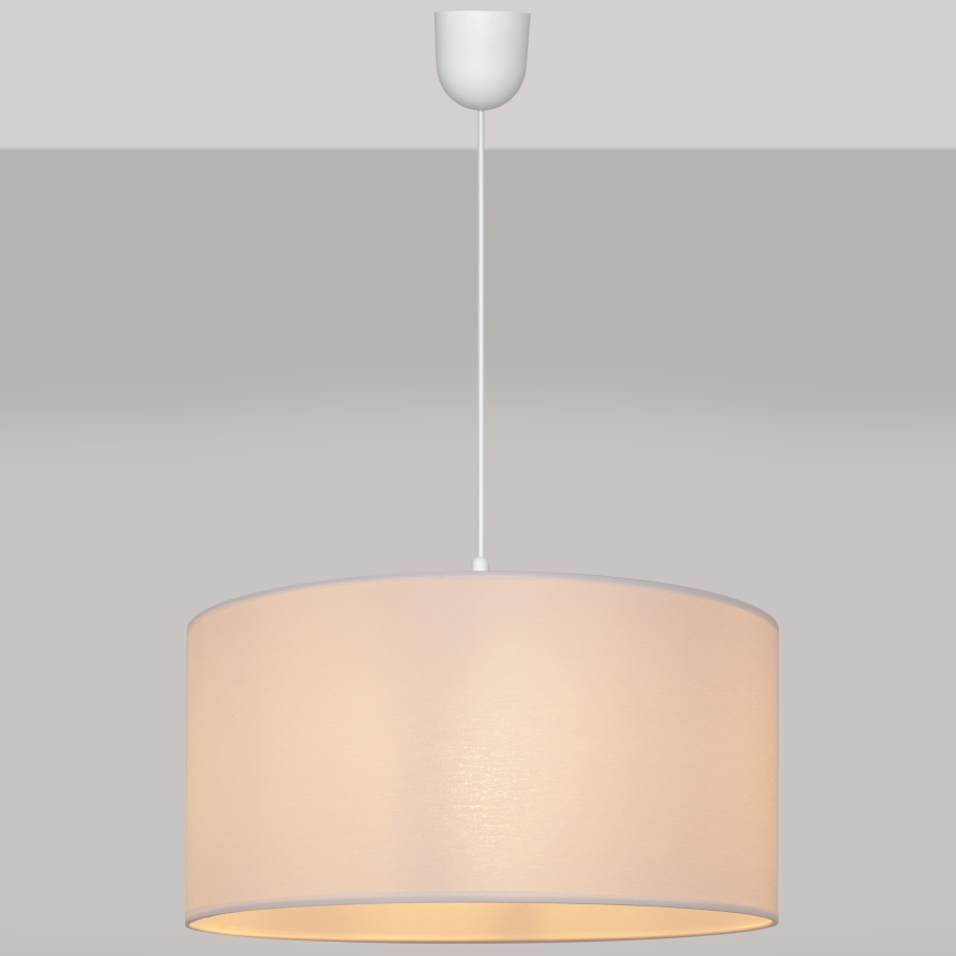 Lustr na lanku ALBA 1xE27/15W/230V pr. 40 cm bílá