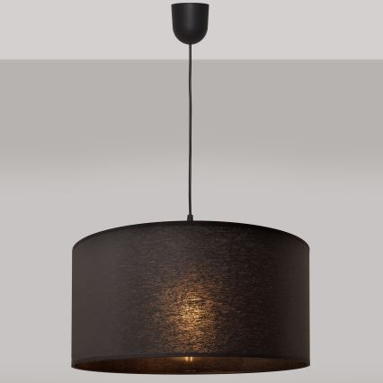 Lustr na lanku ALBA 1xE27/15W/230V pr. 40 cm černá