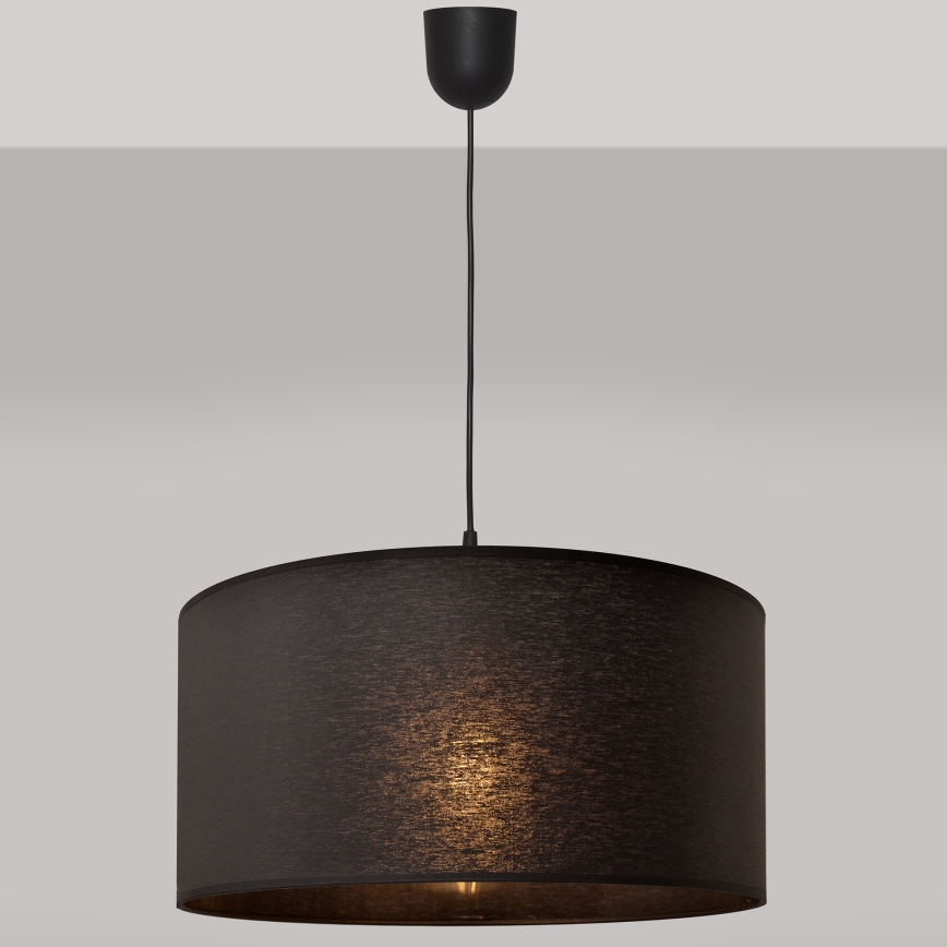 Lustr na lanku ALBA 1xE27/15W/230V pr. 40 cm černá