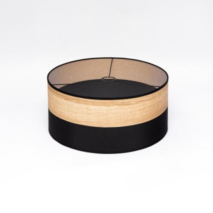 Lustr na lanku ALBA 1xE27/15W/230V pr. 45 cm černá/hnědá