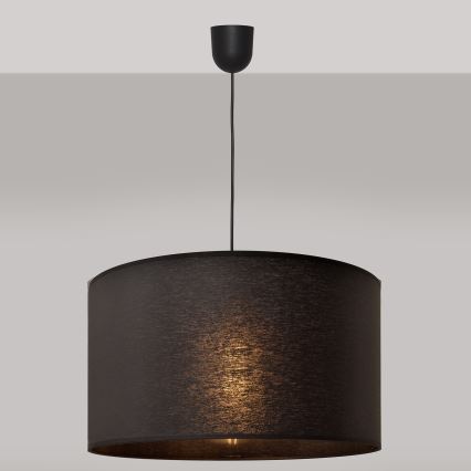 Lustr na lanku ALBA 1xE27/15W/230V pr. 45 cm černá