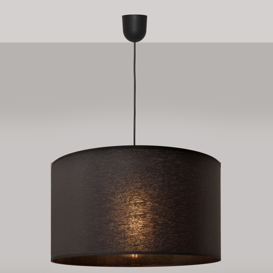 Lustr na lanku ALBA 1xE27/15W/230V pr. 45 cm černá