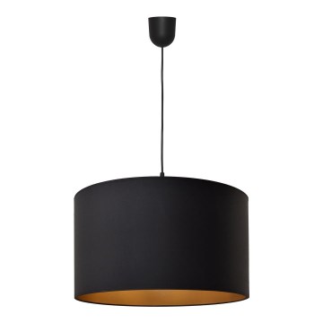 Lustr na lanku ALBA 1xE27/15W/230V pr. 45 cm černá/zlatá