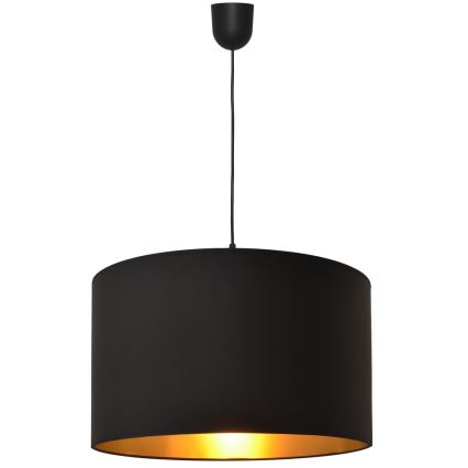 Lustr na lanku ALBA 1xE27/15W/230V pr. 45 cm černá/zlatá