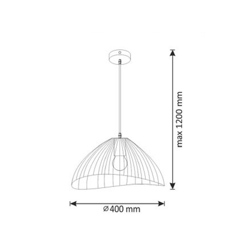 Lustr na lanku ALBA 1xE27/20W/230V