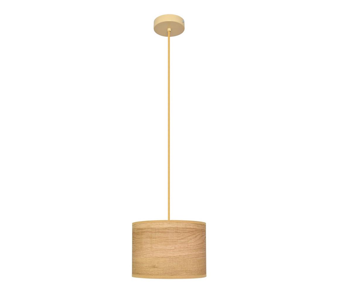 Helam Lustr na lanku ALBA 1xE27/60W/230V pr. 20 cm hnědá HE1380
