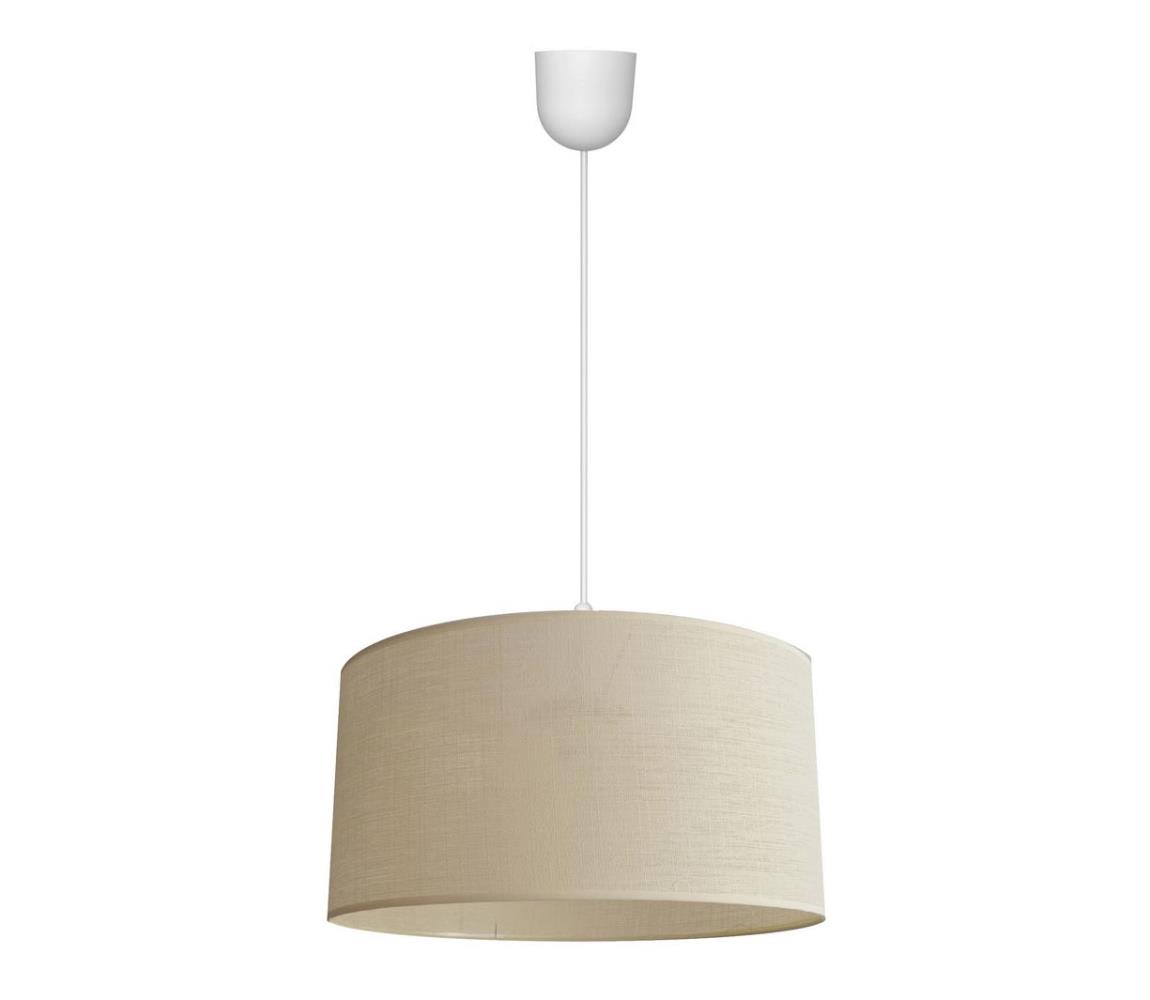 Helam Lustr na lanku ALBA 1xE27/60W/230V pr. 40 cm béžová HE0889
