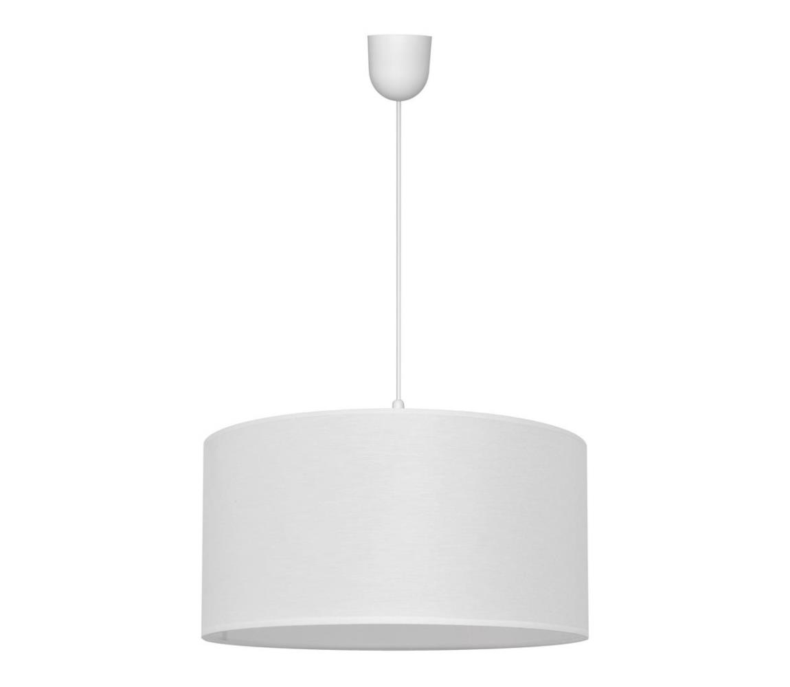 Helam Lustr na lanku ALBA 1xE27/60W/230V pr. 40 cm bílá HE0885