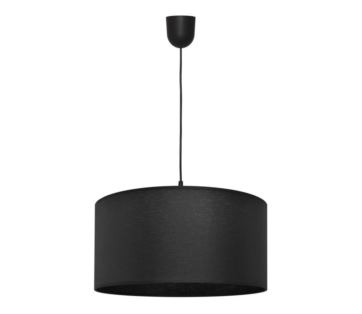 Helam Lustr na lanku ALBA 1xE27/60W/230V pr. 40 cm černá HE0887