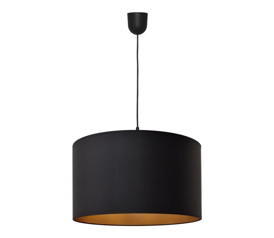 Helam Lustr na lanku ALBA 1xE27/60W/230V pr. 45 cm černá/zlatá HE0989
