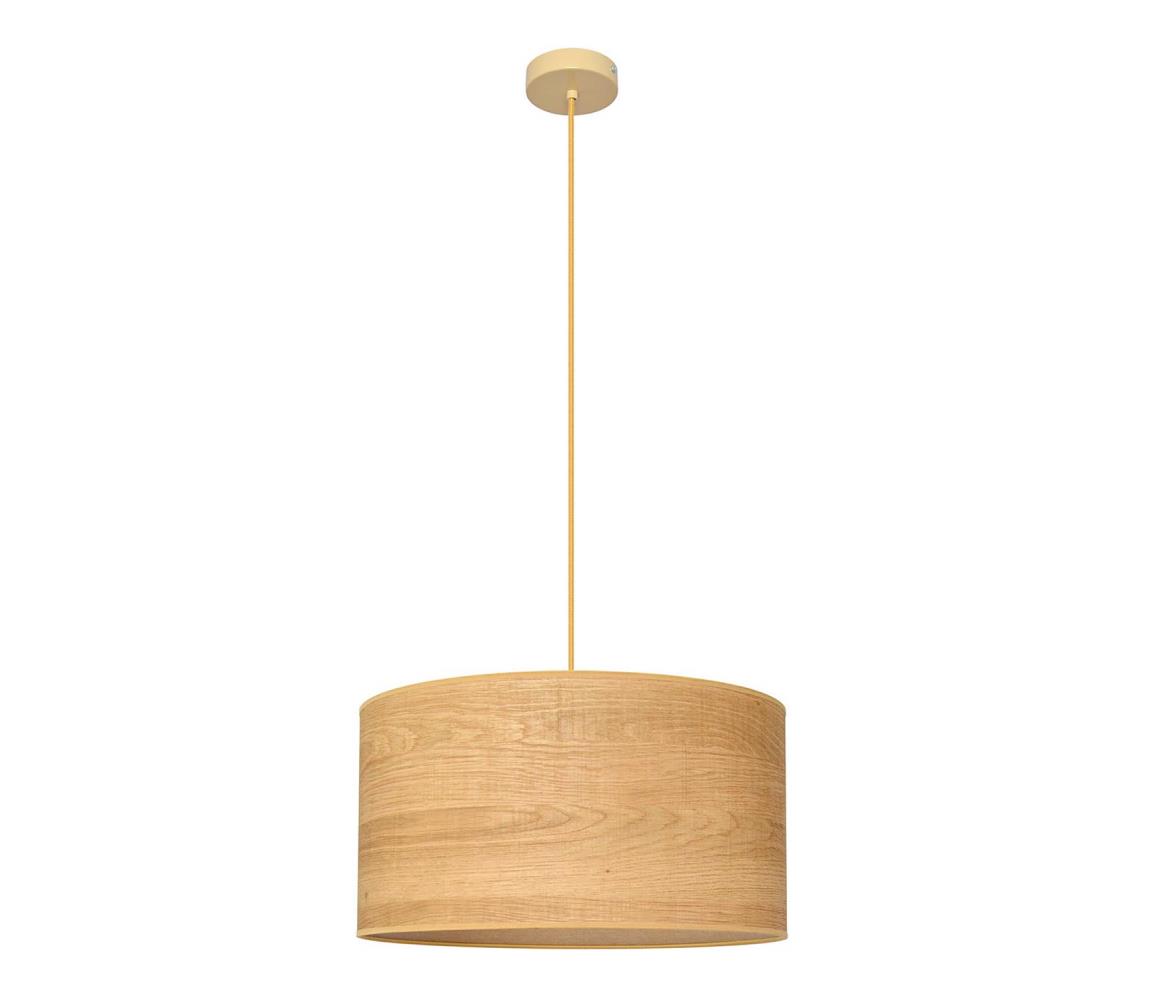 Helam Lustr na lanku ALBA 1xE27/60W/230V pr. 45 cm hnědá HE1382