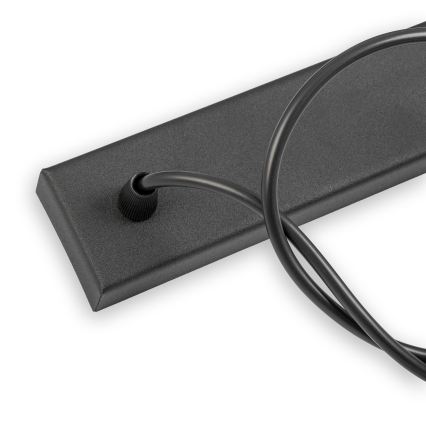 Lustr na lanku ALBA 3xE27/15W/230V černá/hnědá