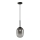Lustr na lanku ALIAS 1xG9/8W/230V pr. 12 cm černá/šedá