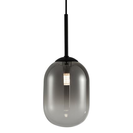 Lustr na lanku ALIAS 1xG9/8W/230V pr. 12 cm černá/šedá