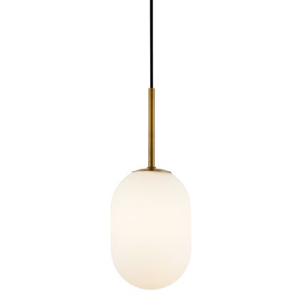 Lustr na lanku ALIAS 1xG9/8W/230V pr. 12 cm zlatá