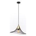 Lustr na lanku ALURA 1xE27/60W/230V pr. 50 cm černá