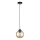 Lustr na lanku AMBRE BLACK 1xE27/60W/230V