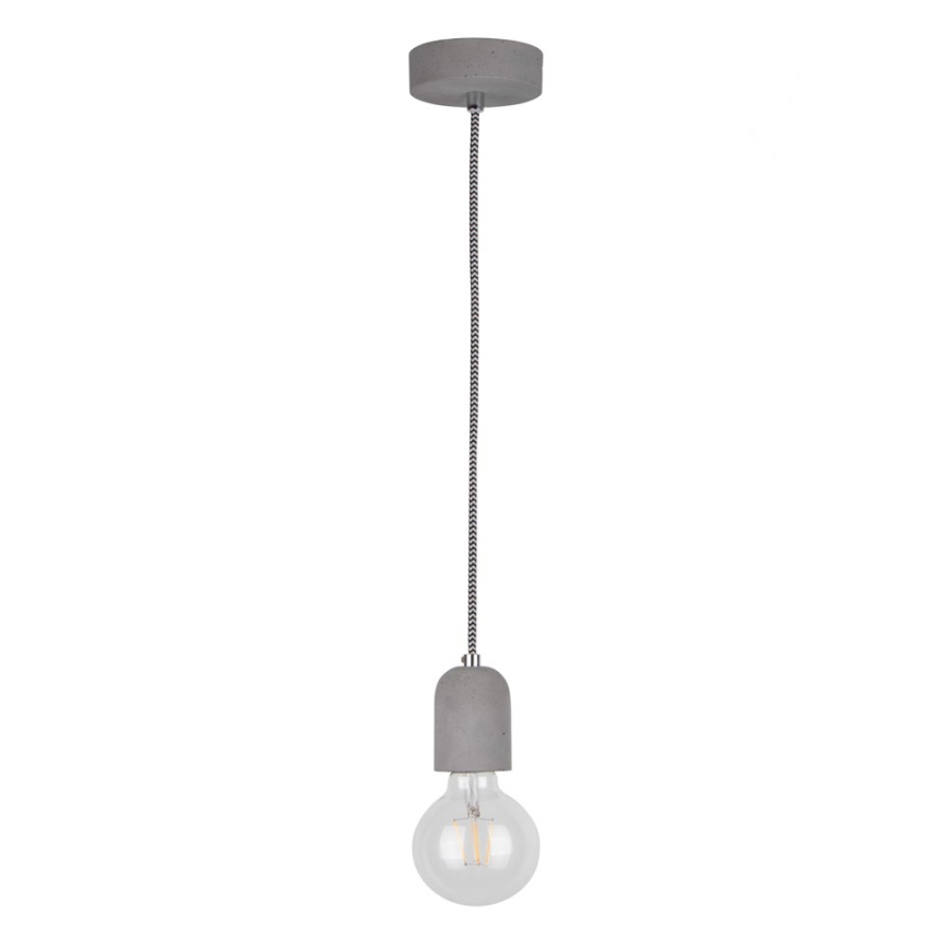 Lustr na lanku AMORY 1xE27/60W/230V beton