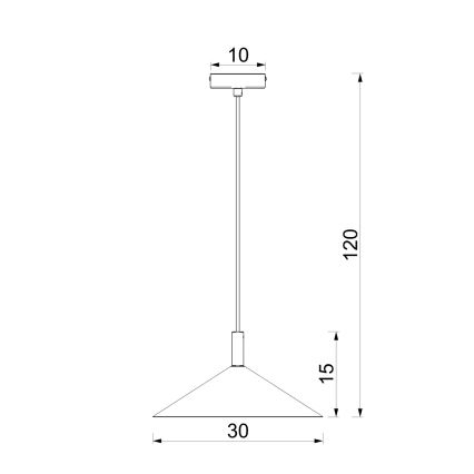 Lustr na lanku ANEGA 1xGX53/15W/230V pr. 30 cm béžová