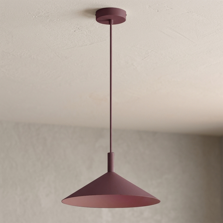 Lustr na lanku ANEGA 1xGX53/15W/230V pr. 30 cm burgundy