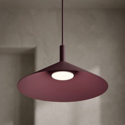 Lustr na lanku ANEGA 1xGX53/15W/230V pr. 30 cm burgundy
