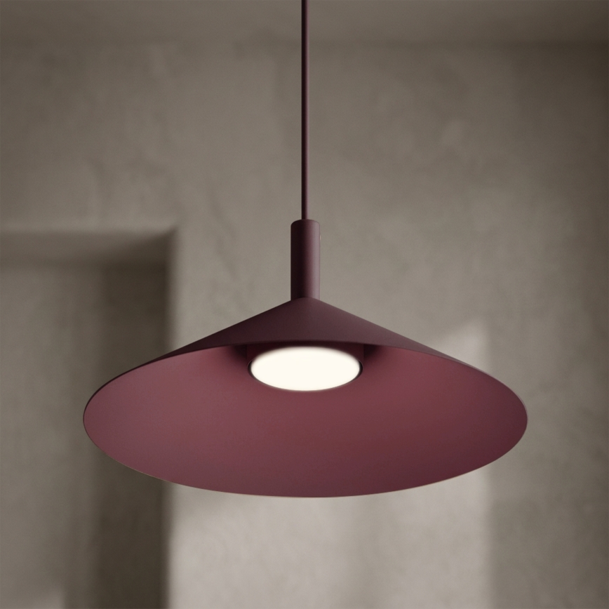 Lustr na lanku ANEGA 1xGX53/15W/230V pr. 30 cm burgundy