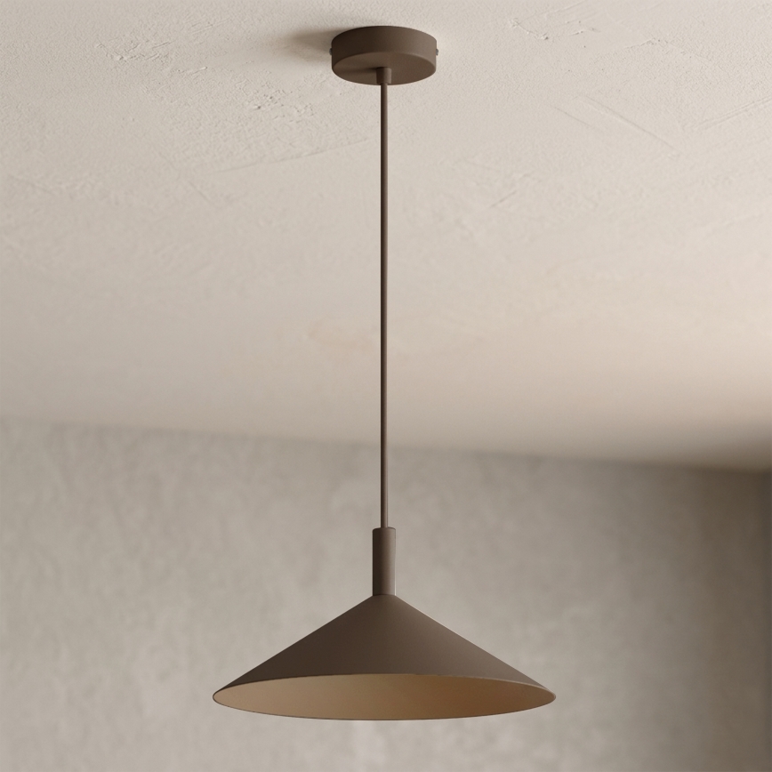 Lustr na lanku ANEGA 1xGX53/15W/230V pr. 30 cm hnědá