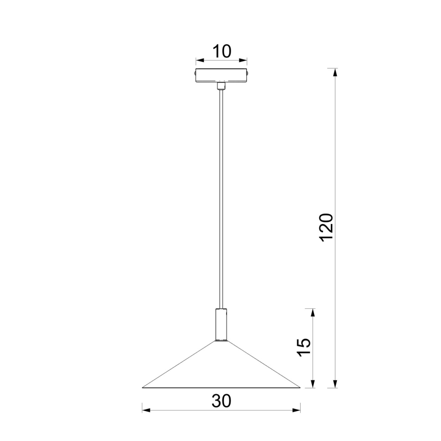 Lustr na lanku ANEGA 1xGX53/15W/230V pr. 30 cm hnědá