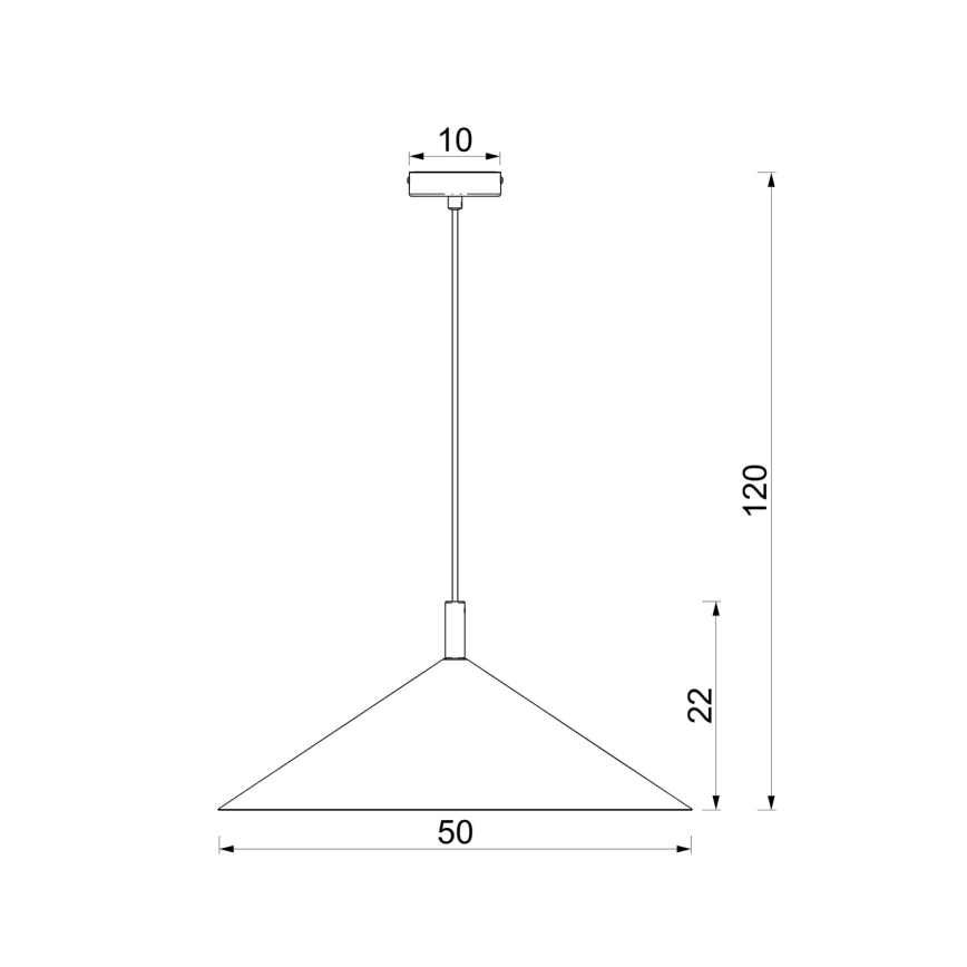 Lustr na lanku ANEGA 1xGX53/15W/230V pr. 50 cm béžová