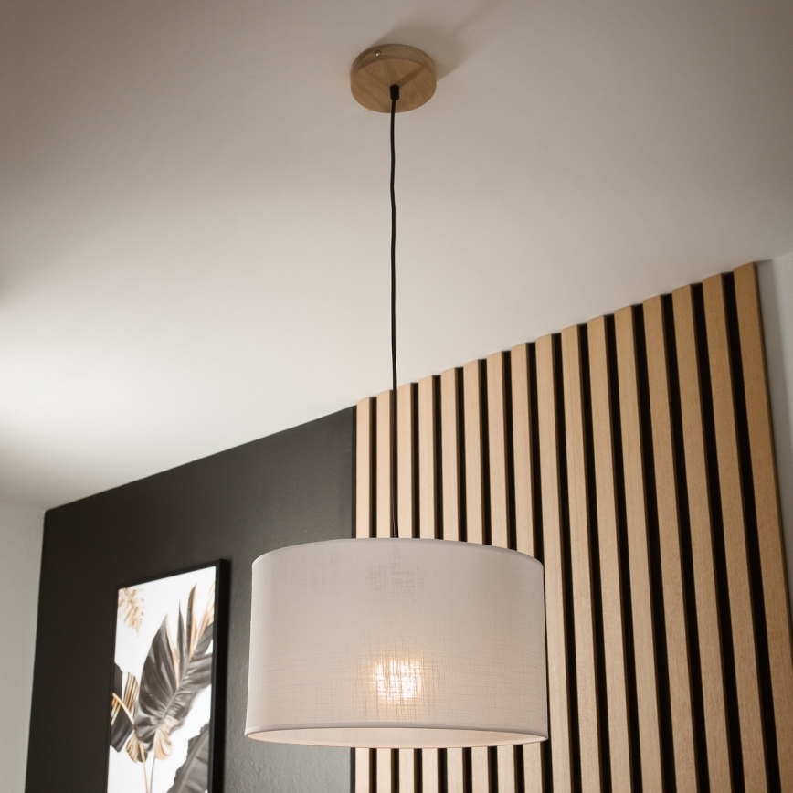 Lustr na lanku ANTONIO 1xE27/60W/230V dub