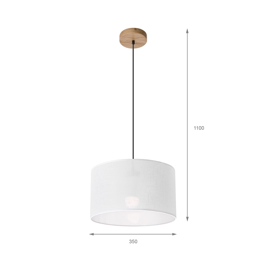 Lustr na lanku ANTONIO 1xE27/60W/230V dub