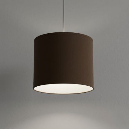 Lustr na lanku ARDEN 1xE27/15W/230V pr. 18 cm béžová/hnědá