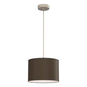 Lustr na lanku ARDEN 1xE27/15W/230V pr. 25 cm béžová/hnědá