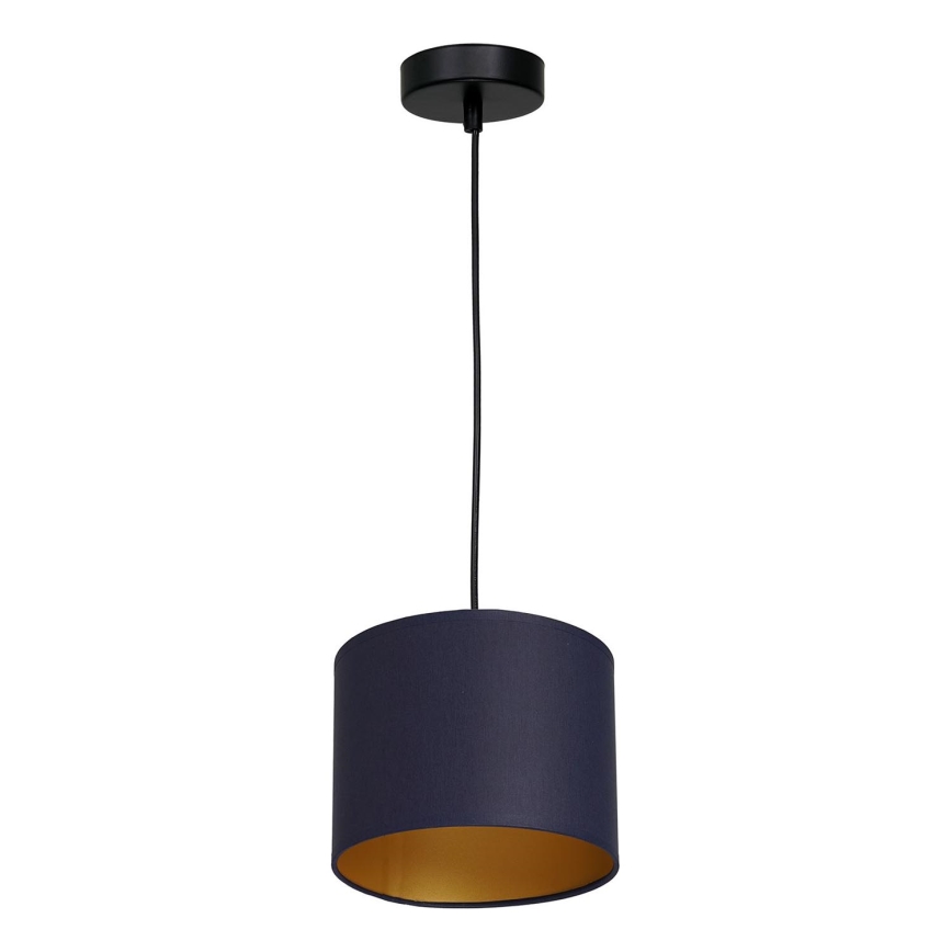 Lustr na lanku ARDEN 1xE27/60W/230V pr. 18 cm fialová/zlatá