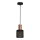 Lustr na lanku ARES BLACK 1xE27/60W/230V