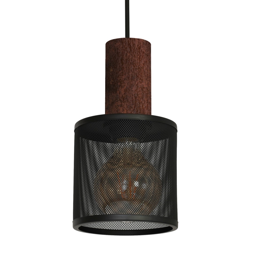Lustr na lanku ARES BLACK 1xE27/60W/230V
