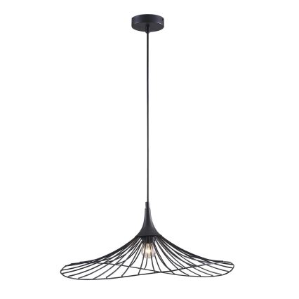 Lustr na lanku ARIELLE 1xE27/20W/230V pr. 50 cm černá