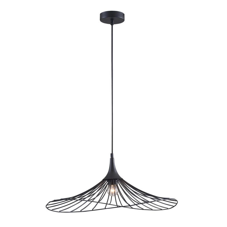 Lustr na lanku ARIELLE 1xE27/20W/230V pr. 50 cm černá