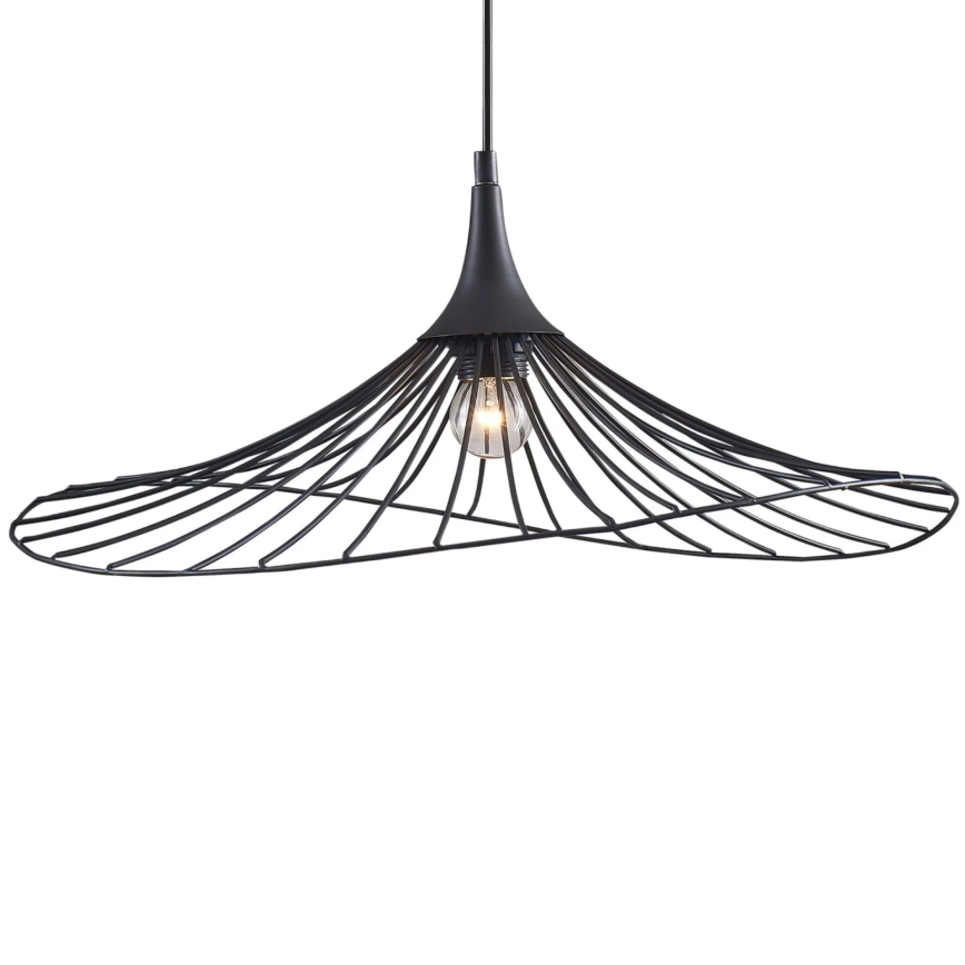Lustr na lanku ARIELLE 1xE27/20W/230V pr. 50 cm černá