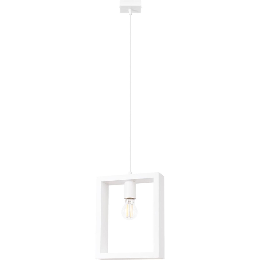 Lustr na lanku ARIES 1xE27/15W/230V buk/bílá