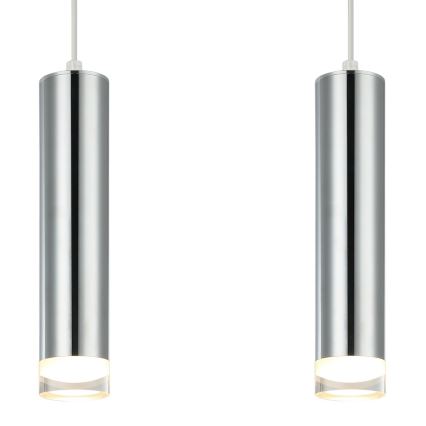Lustr na lanku ARMIN 2xGU10/10W/230V lesklý chrom