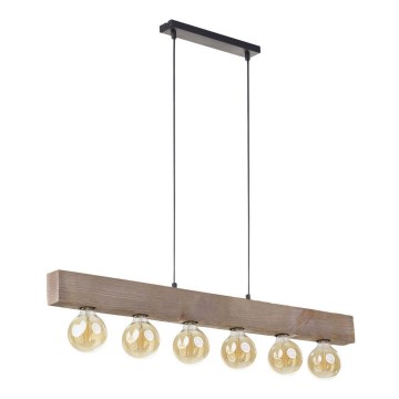 Lustr na lanku ARTWOOD 6xE27/60W/230V