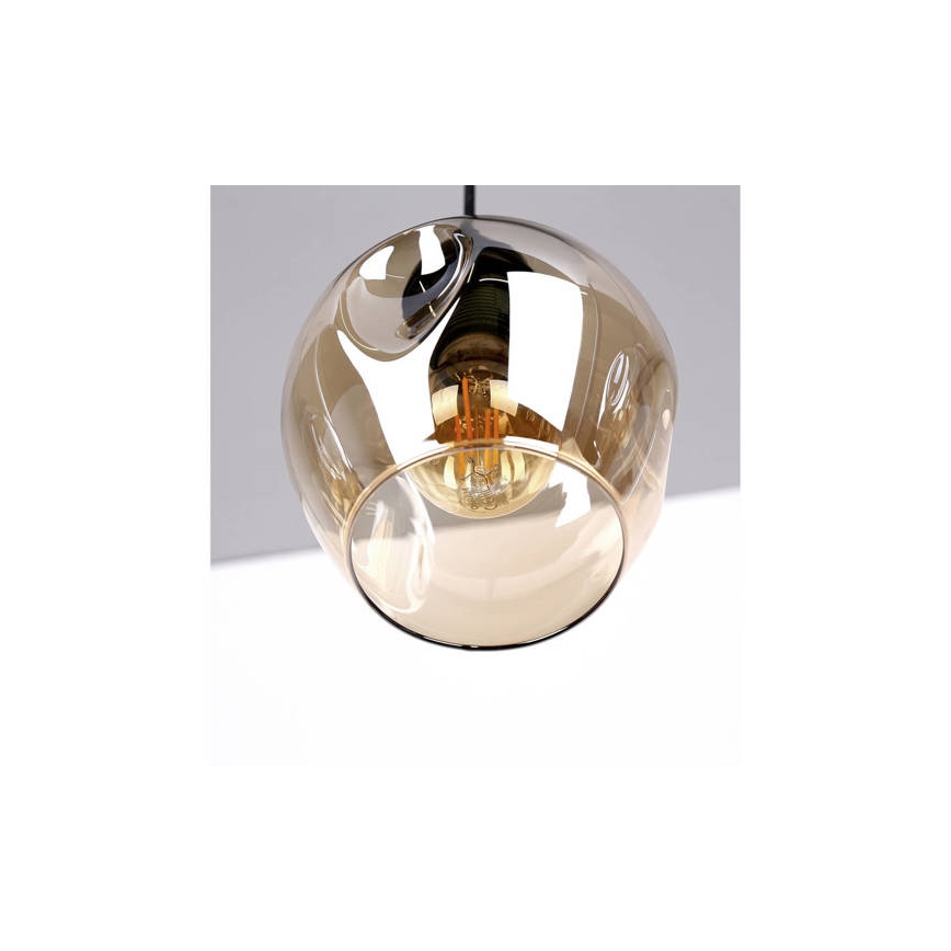 Lustr na lanku ASPA 3xE27/40W/230V černá