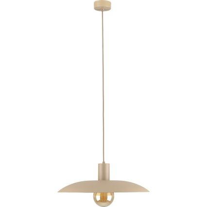 Lustr na lanku ASTRA 1xE27/15W/230V pr. 41 cm béžová
